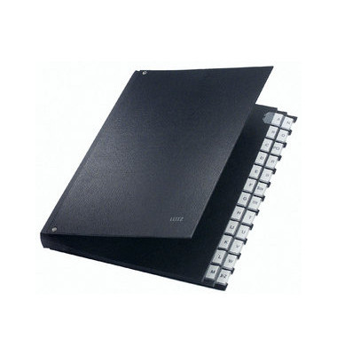 Pultordner 5924-00-95, A-Z, schwarz, A4, 20 F&auml;cher