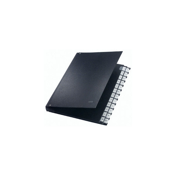4002432311750 - LEITZ® Pultordner für DIN A4 alphabetisch 26 Fächer Graupappe schwarz