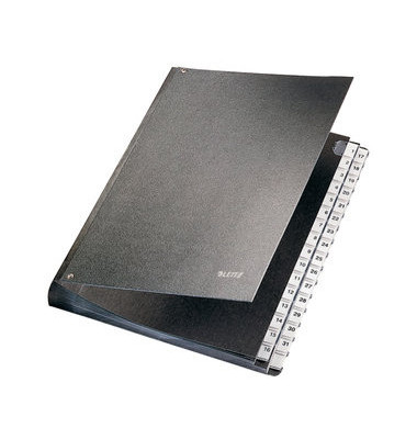 Pultordner 5931-00-95, 1-31, schwarz, A4, 31 F&auml;cher