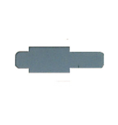 Signalreiter 0,3mm Hartfolie grau 40x12mm