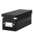 Aufbewahrungsbox Click & Store WOW 6041-00-95 mit Deckel, für CDs/DVDs, außen 352x143x136mm, Karton schwarz