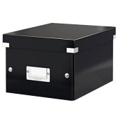 Aufbewahrungsbox Click & Store WOW 6043-00-95, 7,4 Liter mit Deckel, für A5, außen 282x216x160mm, Karton schwarz