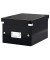 Aufbewahrungsbox Click & Store schwarz 20 x 25 x 14,8 cm DIN A5