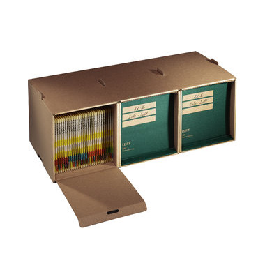 Archivbox 6080-00-00, grau/weiß, Pappe