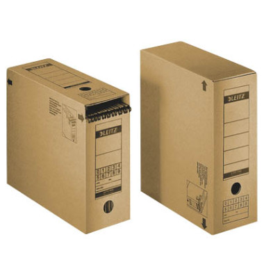 Archivbox Premium 6086-00-00, A4, braun, Wellpappe (RC) kaschiert