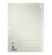 Kartonregister 6096-00-85, 20-teilig blanko, A4, 100 g/m², graue Taben, 20-teilig