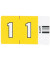6601 Ziffernsignale Orgacolor Ziffer 1 gelb 23x30mm