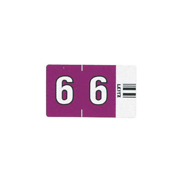 4002432313877 - 6606 Ziffernsignale Orgacolor Ziffer 6 violett 23x30mm 4002432313877 100 Stück