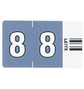 6608 Ziffernsignale Orgacolor Ziffer 8 dunkelgrau 23x30mm