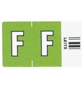 6615 Ziffernsignale Orgacolor Buchstaben F grün 23x30mm