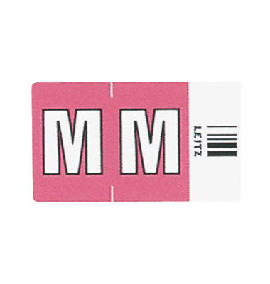 6622 Ziffernsignale Orgacolor Buchstaben M rosa 23x30mm