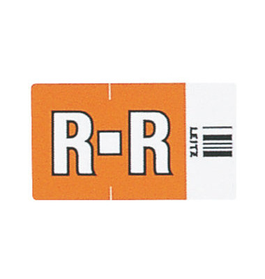 6627 Ziffernsignale Orgacolor Buchstaben R orange 23x30mm