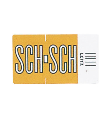 6636 Ziffernsignale Orgacolor Buchstaben SCH orange 23x30mm