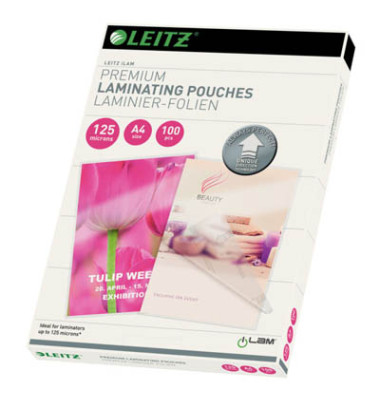 Laminierfolien iLAM Premium UDT 7481-00-00, A4, 216x303mm, 125mic x2, glänzend
