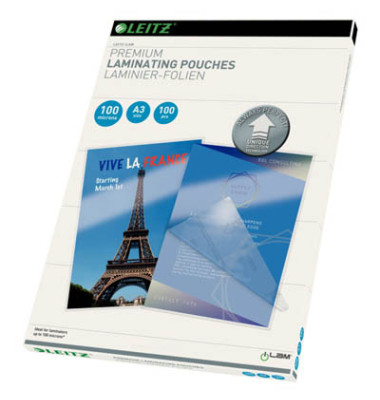 Laminierfolien iLAM Premium UDT 7487-00-00, A3, 303x426mm, glänzend