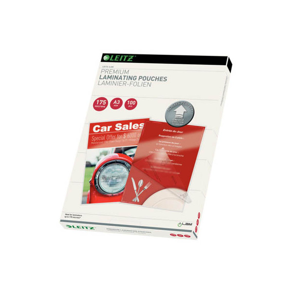4002432397747 - Laminierfolien iLAM Premium UDT 7490-00-00 A3 303x426mm 175mic x2 glänzend 4002432397747 100 Stück