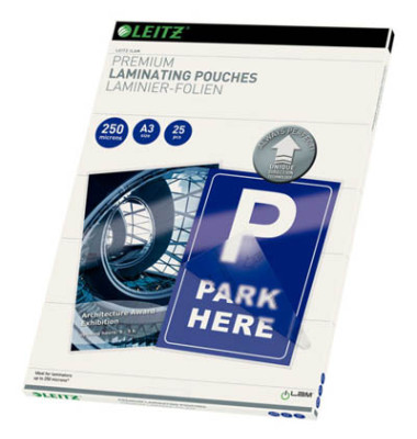 Laminierfolien iLAM Premium UDT 74910000, A3, 303x426mm, glänzend