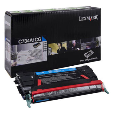 Toner C734A1CG cyan ca.6.000 Seiten Rückgabe Toner C734A1CG cyan ca.6.000 Seiten Rückgabe