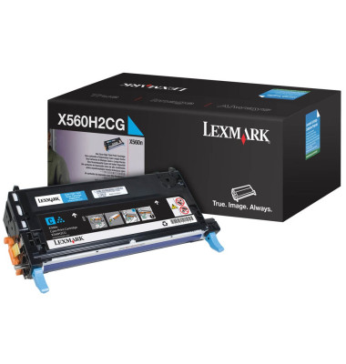 Toner 0X560H2CG, cyan, ca. 10000 Seiten