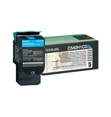 Toner f.Modelle C540/543/X543 cyan ca.2.000 S Rückgabe Toner f.Modelle C540/543/X543 cyan ca.2.000 S Rückgabe