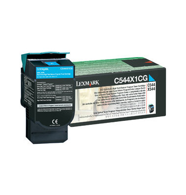 Toner C544X1CG cyan ca 4000 Seiten Toner C544X1CG cyan ca 4000 Seiten