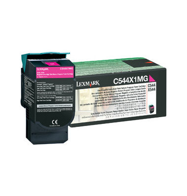 Toner C544X1MG magenta ca 4000 Seiten Toner C544X1MG magenta ca 4000 Seiten