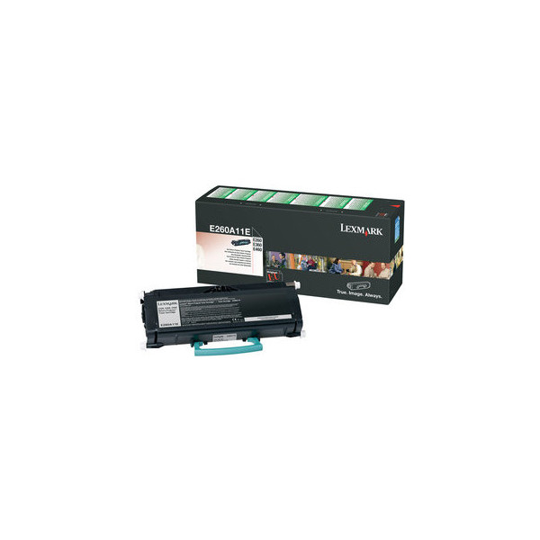 0734646064620 - Liderpapel - Lexmark E260A11E E260 E360 E460 Rückgabe-Toner Schwarz für ca 3500 Seiten (E260A11E)