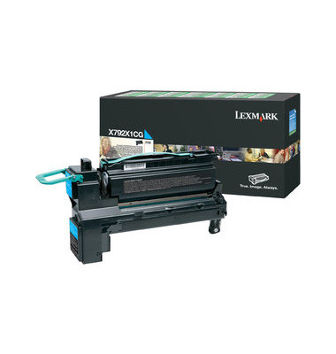 Toner X792X1CG Rückgabekassette cyan ca 20000 Seiten