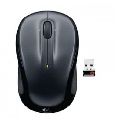 PC-Maus M325s 910-006812, 5 Tasten, kabellos, USB-Funk, Unifying-Funktion, optisch, anthrazit