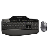 Tastatur-Maus-Set Wireless Desktop MK710 920-002420, kabellos (USB-Funk), ergonomisch, Sondertasten, Unifying-Empfänger, schwar