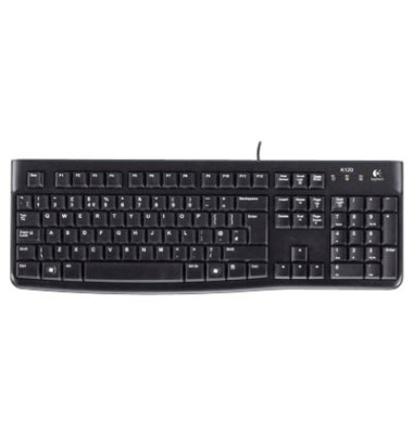 PC-Tastatur K120, mit Kabel (USB), schwarz