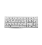 PC-Tastatur K120, mit Kabel (USB), leise, weiß