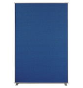Raumteiler m.Textiloberfläche blau 180x125x50cm T-Füße