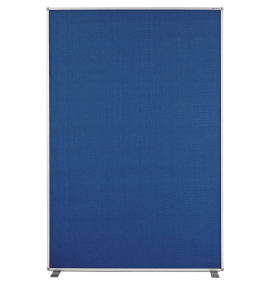 Raumteiler m.Textiloberfläche blau 180x125x50cm T-Füße
