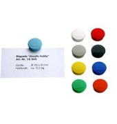 Haftmagnet Discofix Hobby, 1664500, Rund, 24mm &Oslash;, wei&szlig;, 300g