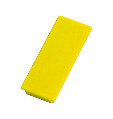 Magnete bis 1,3kg rechteckig gelb 10 Stück