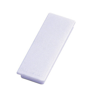 Haftmagnet Discofix, 1665100, rechteckig, 55x22mm, wei&szlig;, 1,3kg