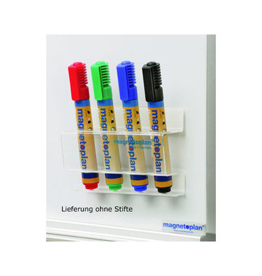 Stiftehalter Acryl magnetisch farblos f.4 Marker