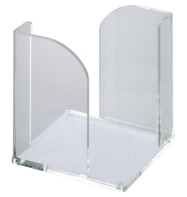 Zettelbox 1954005, Acryl, 90x90mm, inkl. 700 Notizzettel, transparent, Acryl,  	inkl. transparenten Standnoppen