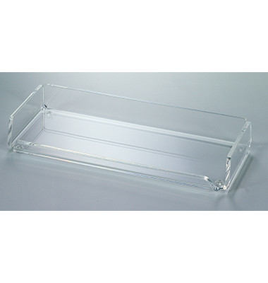 Federschale Acryl glasklar 220x30x95mm Federschale Acryl glasklar 220x30x95mm
