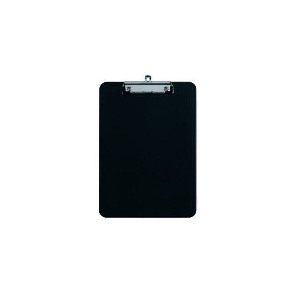 4002390043045 - MAUL Schreibplatte aus Kunststoff A5 schwarz mit Bügelklemme Plattenstärke 3 mm Klemmweite 10 mm (23403-90)