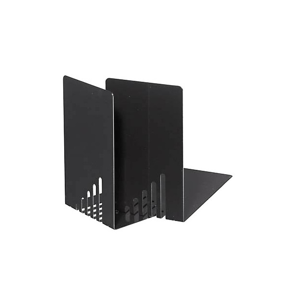 4002390001991 - Buchstützen 3501090 85x14x14cm (BxTxH) Metall schwarz 4002390001991 2 Stück