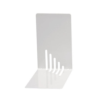 Buchstützen 3501002 8,5x14x14cm (BxTxH) Metall weiß