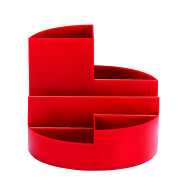 Schreibgeraetekoecher rot 4 Faecher