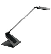 LED-Schreibtischlampe MAULsolaris, silber, mit Standfuß