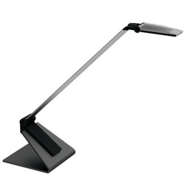 LED-Schreibtischlampe MAULsolaris, silber, mit Standfuß