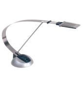 Schreibtischlampe MAULprimus 820 70 95, LED, dimmbar, mit Standfuß, silber