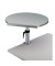 Tischpult ergonomisch m.Klemme grau 600x520mm teleskop