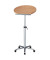 Stehpult, höhenverstellbar 75-120cm (H), 61x51cm (BxT), halbrund, buche / silber