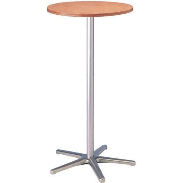 4002390015745 - Stehtisch 9323070 109cm (H) Ø 60cm (BxT) rund buche   silber 4002390015745 Maul